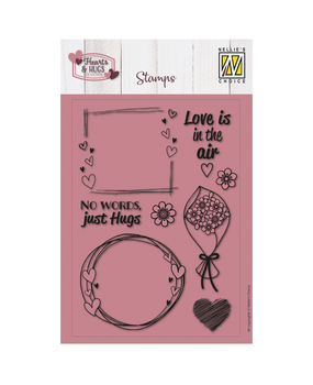 Nellie Snellen Clear Stamp A6 No Words, Just Hugs (NSCS022) (OUTLET)