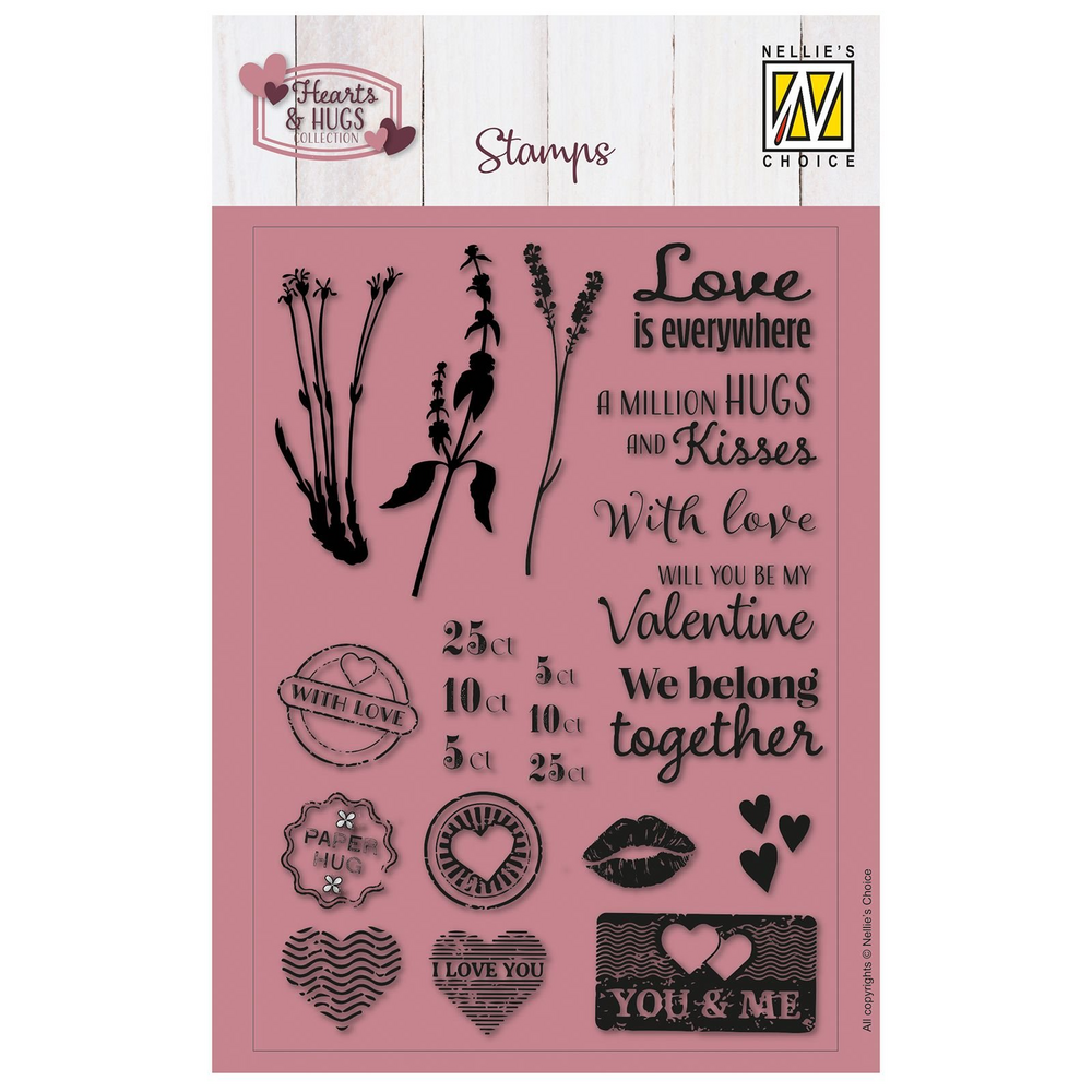 Nellie Snellen Clear Stamp A6 Love Is Everywhere (NSCS021) (OUTLET)