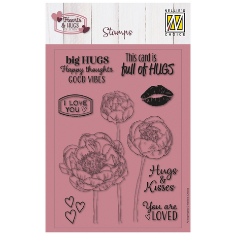 Nellie Snellen Clear Stamp A6 Full Of Hugs (NSCS020) (OUTLET)