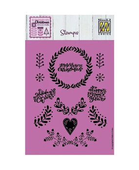 Nellie Snellen Clear stamp Scandinavian Wreaths (NSCS019) (OUTLET)