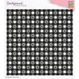 Nellie Snellen Background Clear Stamp Clover Squares (NSCS001) (OUTLET)
