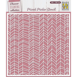 Nellie Snellen Mixed Media Stencil Planner Essential Chevron (MMS4K-067) (OUTLET)