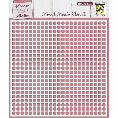 Nellie Snellen Mixed Media Stencil Planner Essential Blocks (MMS4K-064) (OUTLET)