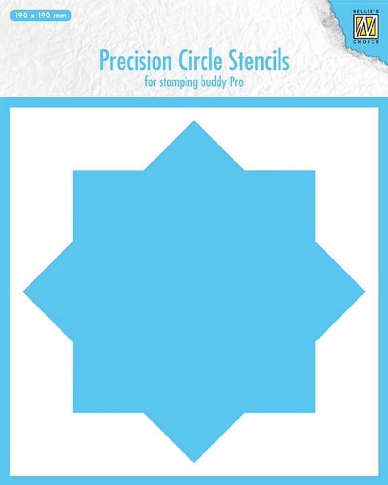 Nellie Snellen 8-point Circle Precission Circle Stencils (MMPCS001) (OUTLET)