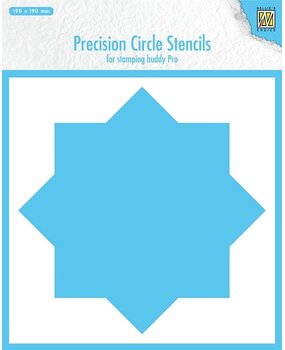 Nellie Snellen 8-point Circle Precission Circle Stencils (MMPCS001) (OUTLET)