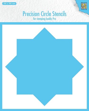 Nellie Snellen 8-point Circle Precission Circle Stencils (MMPCS001) (OUTLET)