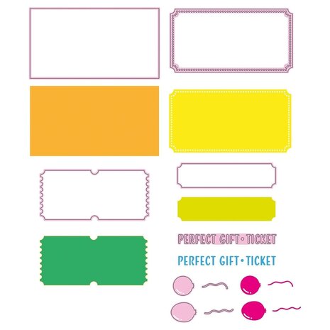 Nellie Snellen Golden Gifts Multi Frame Die Golden ticket (MFD178) (OUTLET)