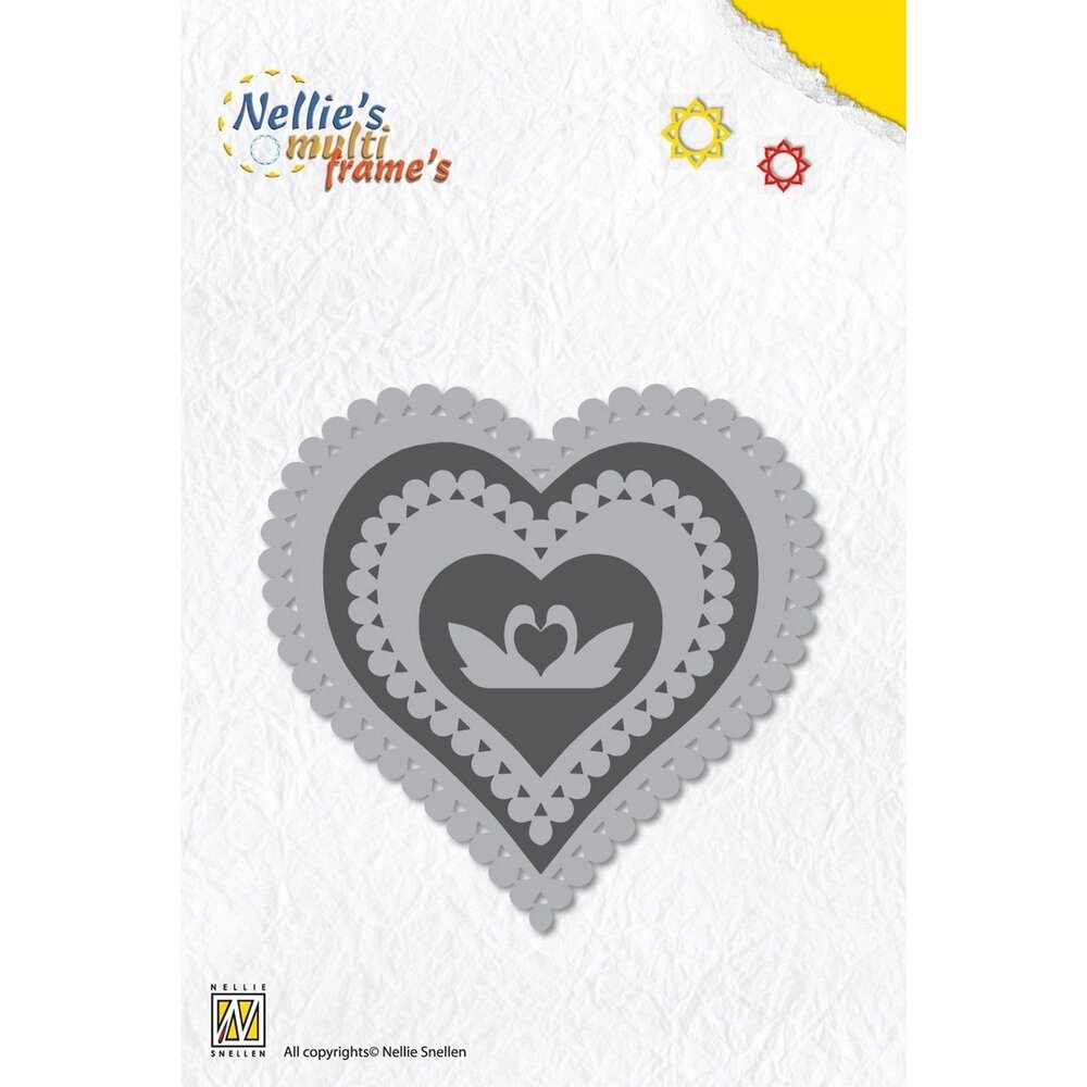 Nellie Snellen Nellie's Multi Frame Dies Heart (MFD022) (OUTLET)