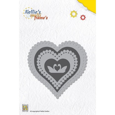 Nellie Snellen Nellie's Multi Frame Dies Heart (MFD022) (OUTLET)