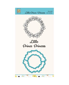 Nellie Snellen Dies w/ Clear Stamps Little Prince/Princess (HDCS044) (OUTLET)