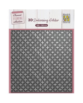 Nellie Snellen 3D Embossing Folder Plus Signs (EF3D089) (OUTLET)