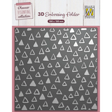 Nellie Snellen 3D Embossing Folder Triangles (EF3D088) (OUTLET)