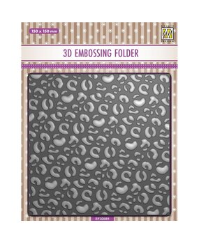 Nellie Snellen 3D Embossing Folder Leopard (EF3D081) (OUTLET)