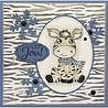 Nellie Snellen 3D Embossing Folder Zebra (EF3D080) (OUTLET)