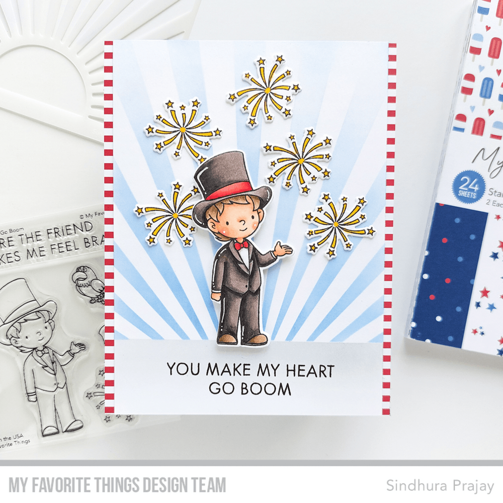 My Favorite Things You Make My Heart Go Boom Clear Stamps (YUZU-006) (OUTLET)