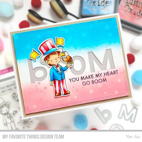 My Favorite Things You Make My Heart Go Boom Clear Stamps (YUZU-006) (OUTLET)