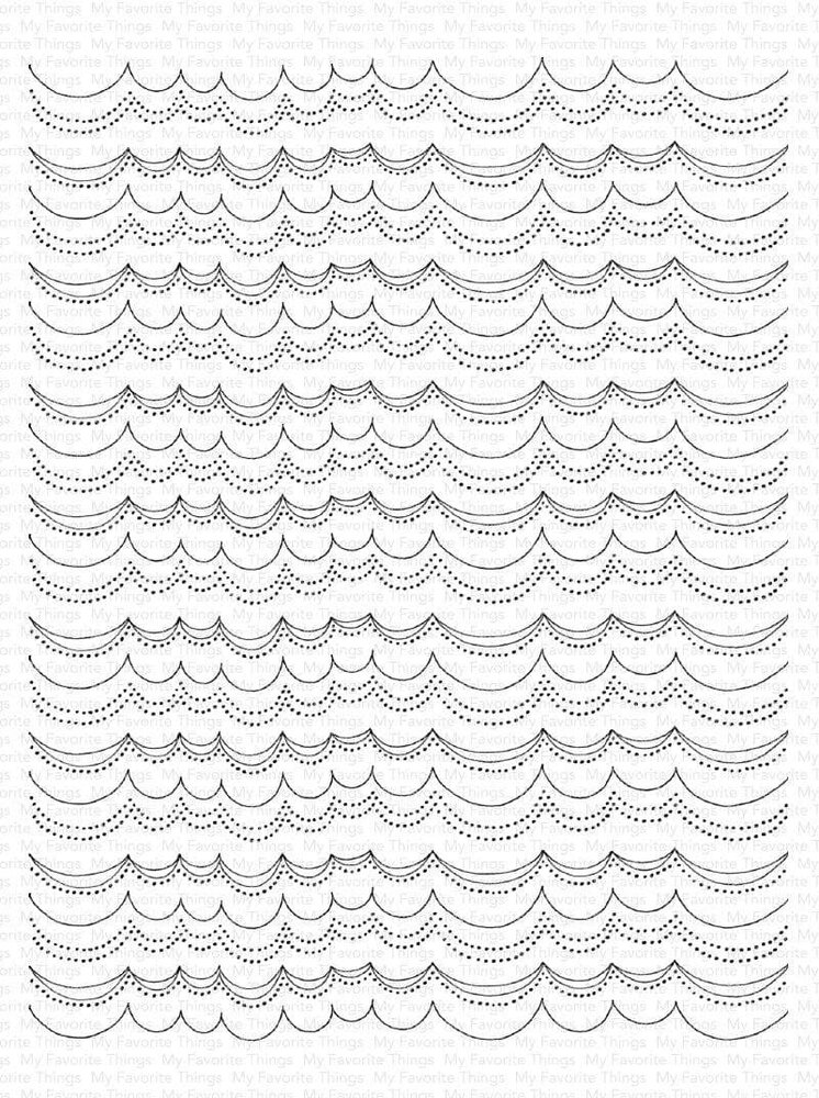 My Favorite Things Scallop Stripe Clear Stamps (SY-33) (OUTLET) My Favorite Things Scallop Stripe Clear Stamps (SY-33) (OUTLET)