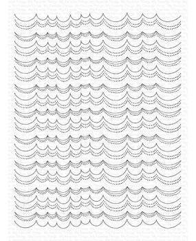 My Favorite Things Scallop Stripe Clear Stamps (SY-33) (OUTLET)