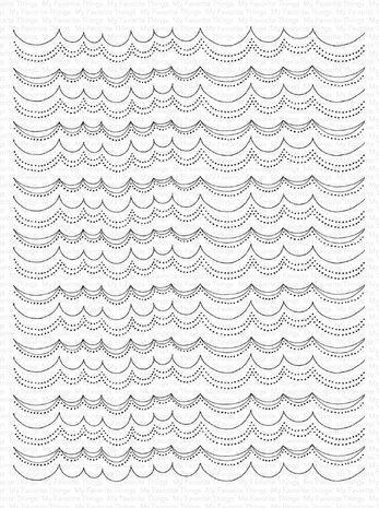 My Favorite Things Scallop Stripe Clear Stamps (SY-33) (OUTLET) My Favorite Things Scallop Stripe Clear Stamps (SY-33) (OUTLET)