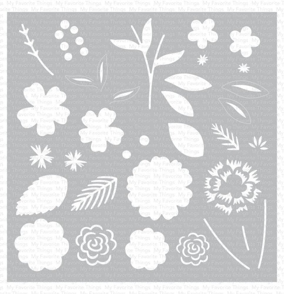 My Favorite Things Flower Bouquet Builder Stencil (ST-166) (OUTLET)
