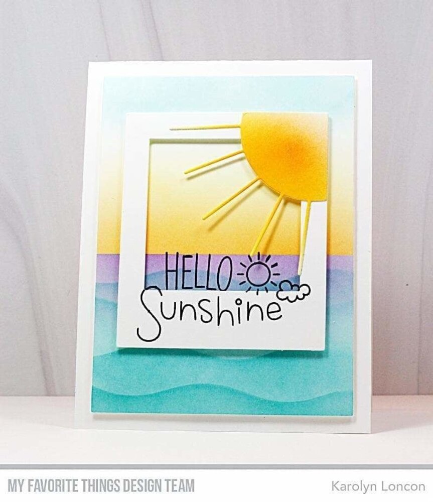 My Favorite Things Summer Waves Stencil (ST-159) (OUTLET)