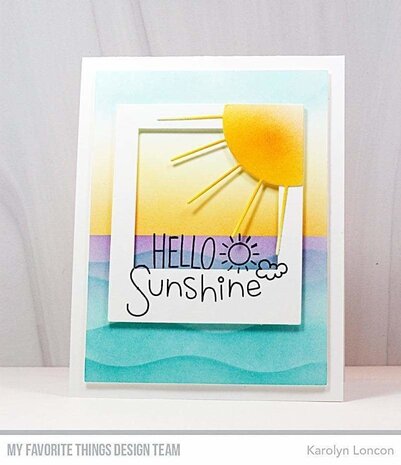 My Favorite Things Summer Waves Stencil (ST-159) (OUTLET)