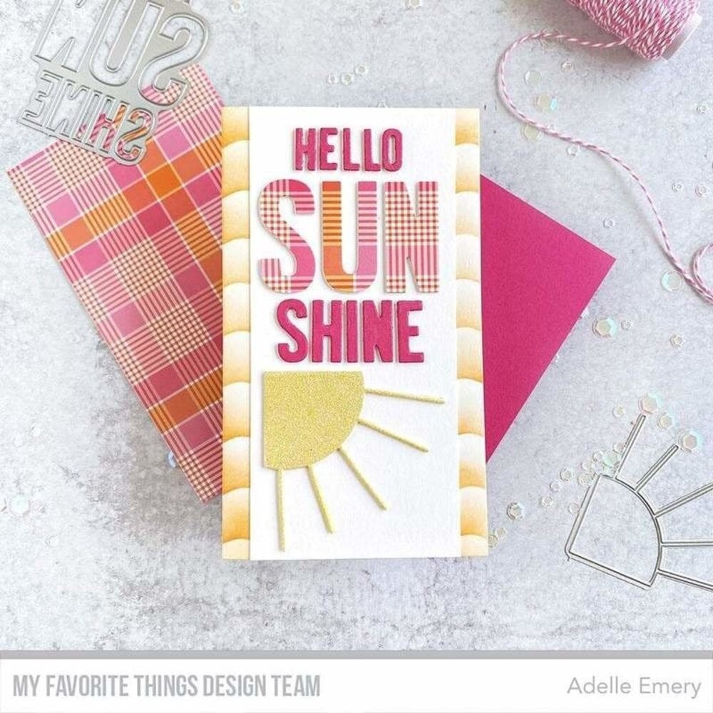 My Favorite Things Summer Waves Stencil (ST-159) (OUTLET)