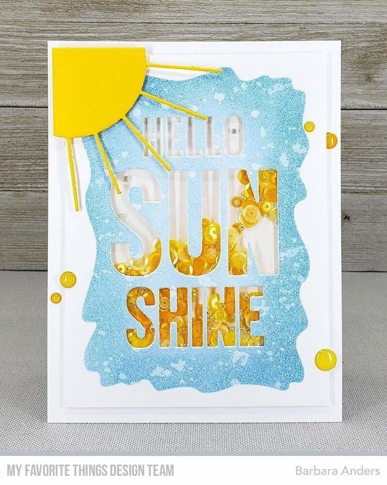 My Favorite Things Summer Waves Stencil (ST-159) (OUTLET)