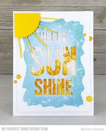 My Favorite Things Summer Waves Stencil (ST-159) (OUTLET)