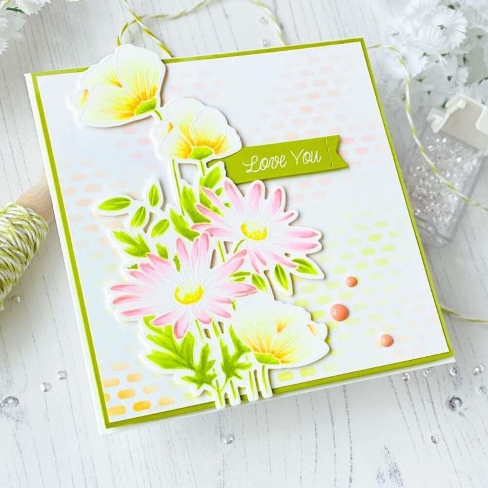 My Favorite Things Punched Pattern Stencil (ST-154) (OUTLET) My Favorite Things Punched Pattern Stencil (ST-154) (OUTLET)