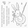 My Favorite Things Beautiful Bunny Clear Stamps (RAM-032) (OUTLET)