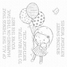 My Favorite Things Beautiful Birthday Girl Clear Stamps (RAM-018) (OUTLET)