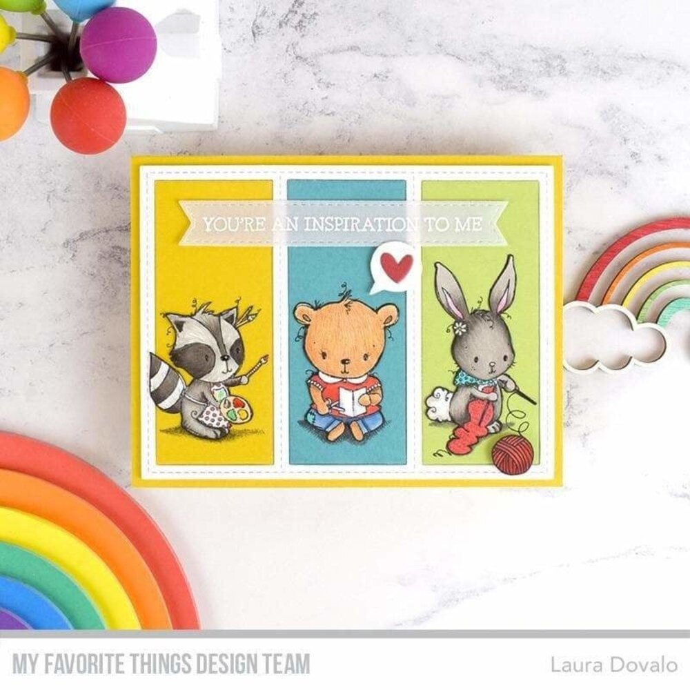 My Favorite Things Crafty Companions Clear Stamps (RAM-017) (OUTLET) My Favorite Things Crafty Companions Clear Stamps (RAM-017) (OUTLET)