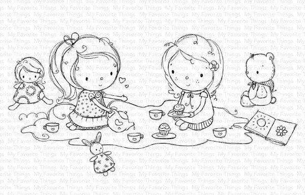 My Favorite Things Spill the Tea Clear Stamps (RAM-015) (OUTLET)