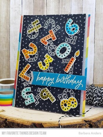 My Favorite Things Hip Hip Yay Numbers Clear Stamps (MSTN-004) (OUTLET)