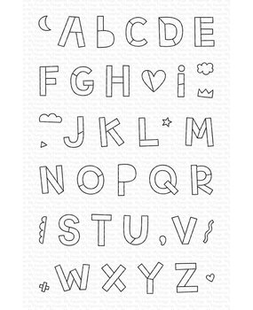 My Favorite Things Hip Hip Yay Alphabet Clear Stamps (MSTN-003) (OUTLET)