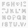 My Favorite Things Hip Hip Yay Alphabet Clear Stamps (MSTN-003) (OUTLET)