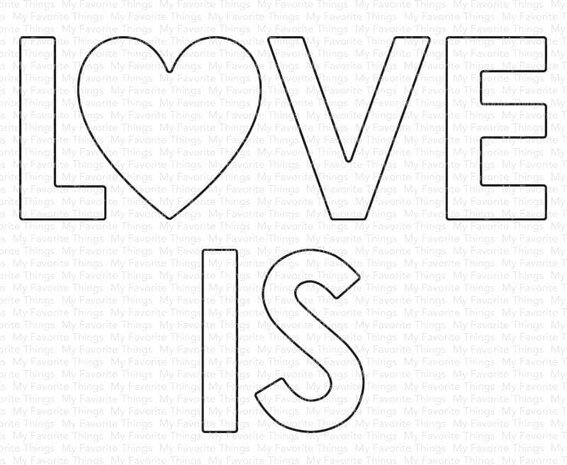 My Favorite Things Love Is Love Die-namics (MFT-2302) (OUTLET)