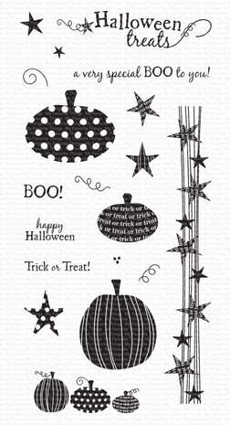 My Favorite Things Primitive Pumpkins Clear Stamps (LJD-100) (OUTLET)