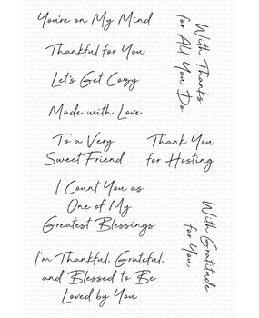 My Favorite Things Grateful Greetings Clear Stamps (CS-828) (OUTLET)