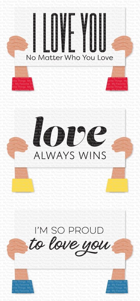 My Favorite Things Pride Is for Everyone Clear Stamps (CS-799) (OUTLET)