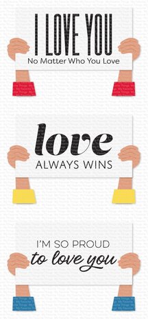 My Favorite Things Pride Is for Everyone Clear Stamps (CS-799) (OUTLET)