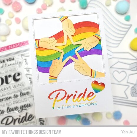 My Favorite Things Pride Is for Everyone Clear Stamps (CS-799) (OUTLET)