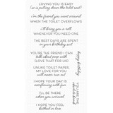 My Favorite Things Bathroom Banter Clear Stamps (CS-764) (OUTLET)
