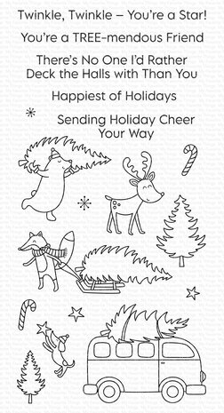 My Favorite Things Tree-mendous Friends Clear Stamps (CS-725) (OUTLET)