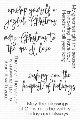 My Favorite Things Inside & Out Christmas Greetings Clear Stamps (CS-724) (OUTLET)
