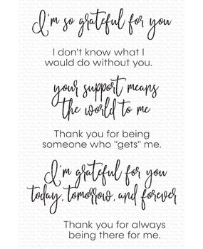 My Favorite Things Inside & Out Gratitude Clear Stamps (CS-722) (OUTLET)