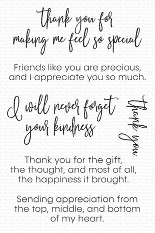 My Favorite Things Inside & Out Thank You Clear Stamps (CS-721) (OUTLET)