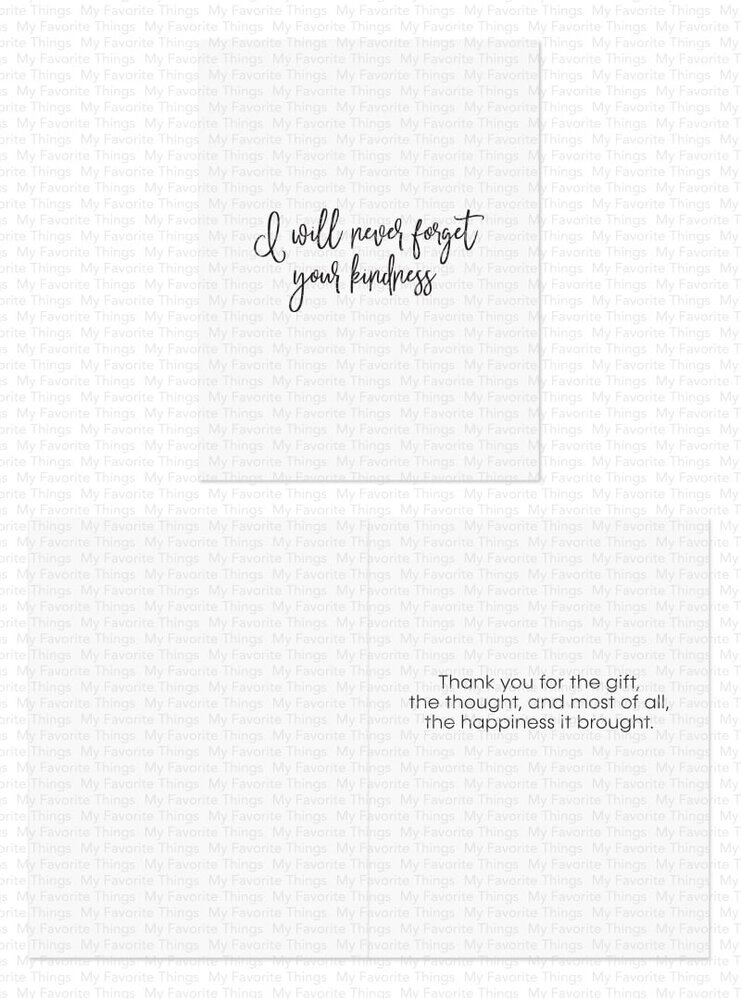 My Favorite Things Inside & Out Thank You Clear Stamps (CS-721) (OUTLET)