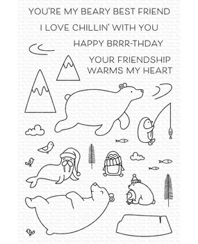 My Favorite Things Chillin’ with You Clear Stamps (CS-617) (OUTLET)